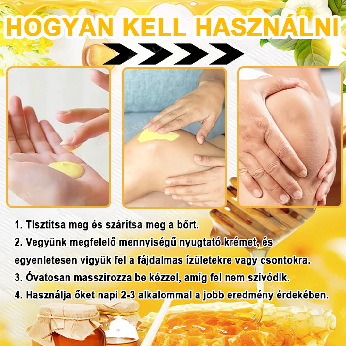 Hivatalos bolt: XRLXRL® Méhméreg Azonnali Ultra Erős Fájdalomcsillapító Krém - (🧑⚕️Enyhíti a fájdalmat ízületi gyulladás, izomfájdalom, hátfájás, térdek, hát, vállak, csípők, csuklók, kezek esetén)