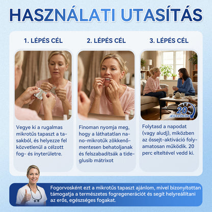 🦷𝐆𝐥𝐢𝐦𝐦𝐞𝐫𝐥𝐲® Tideglusib Fog & íny Javító mikrotűs tapasz | Fejlett őssejt-aktiváló fogcsíkok (újjáépíti a fogzománcot és a dentint • erősíti az ínyt • megszünteti a fogkövet és a szagokat • megállítja a fogérzékenységet))