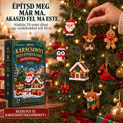 🎄🎄Healrize® Adventní kalendář s 24 vánočními mini ozdobami z kostiček