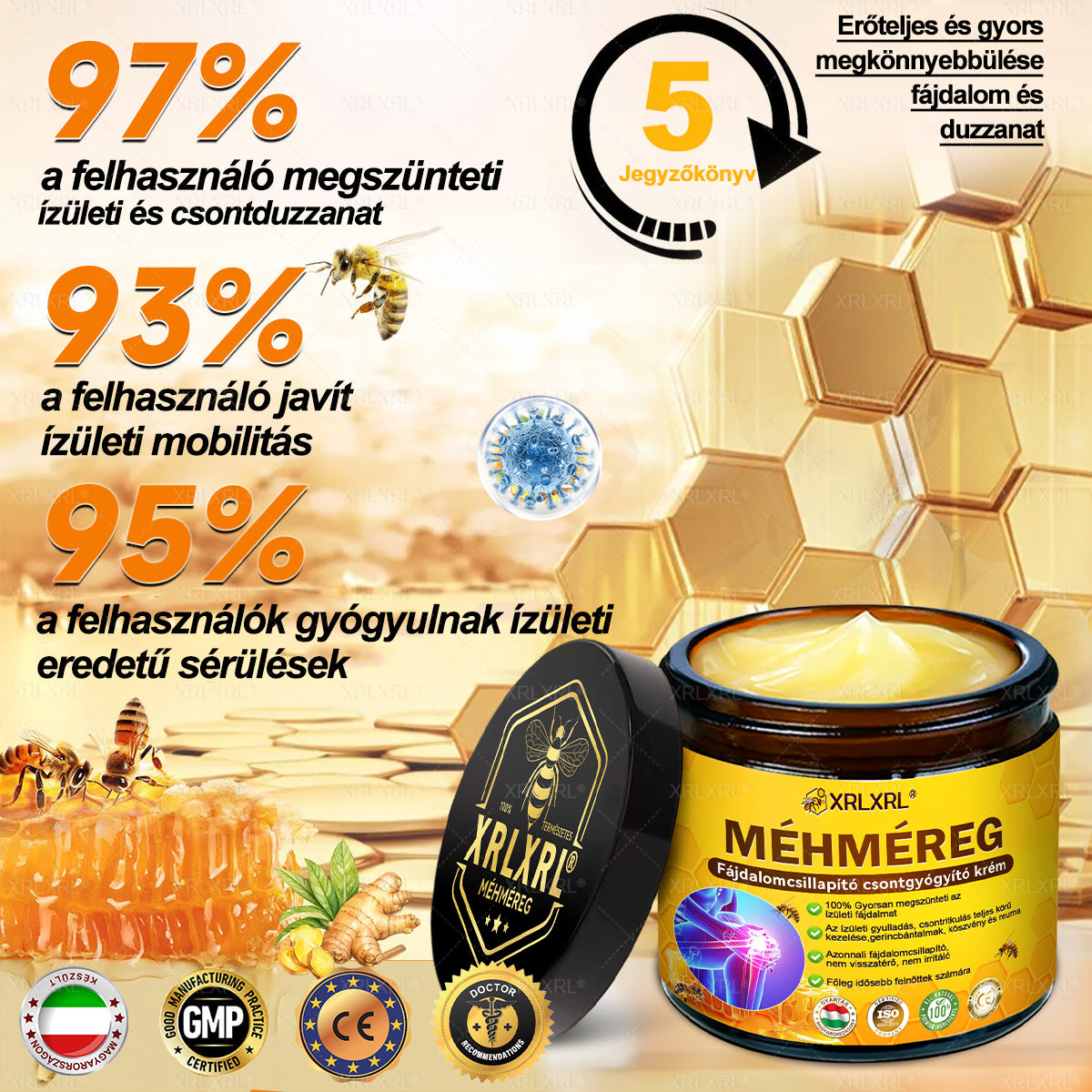🎉🎉XRLXRL® Botulinum Toxin és Méhméreg Fájdalomcsillapító Csontgyógyító Krém (Speziell für ältere Erwachsene)