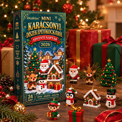 🎄🎄Healrize® Adventní kalendář s 24 vánočními mini ozdobami z kostiček
