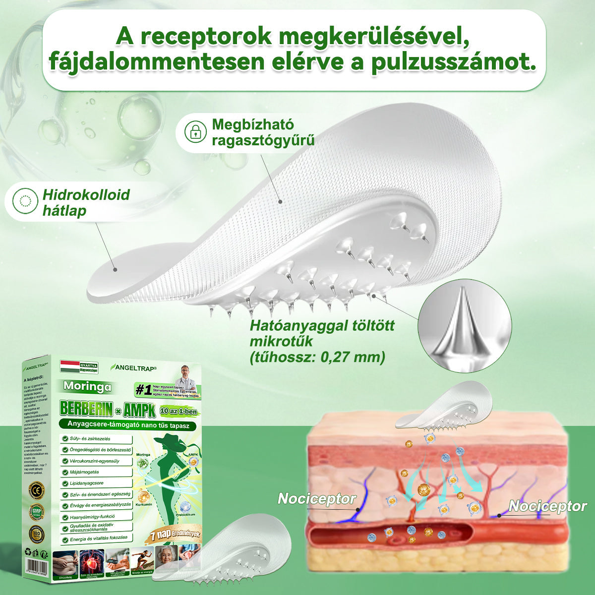 ANGELTRAP® 𝗠𝗼𝗿𝗶𝗻𝗴𝗮 × 𝗕𝗲𝗿𝗯𝗲𝗿𝗶𝗻𝗲 × 𝗔𝗠𝗣𝗞 𝟭𝟬-𝗶𝗻-𝟭 𝗠𝗲𝘁𝗮𝗯𝗼𝗹𝗶𝗰 𝗦𝘂𝗽𝗽𝗼𝗿𝘁 𝗡𝗮𝗻𝗼 𝗠𝗶𝗰𝗿𝗼𝗻𝗲𝗲𝗱𝗹𝗲 𝗣𝗮𝘁𝗰𝗵 🇭🇺 (𝐍𝐚𝐩𝐨𝐧𝐭𝐚 𝐜𝐬𝐚𝐤 𝐞𝐠𝐲𝐬𝐳𝐞𝐫, 𝐥𝐚́𝐭𝐡𝐚𝐭𝐨́ 𝐯𝐚́𝐥𝐭𝐨𝐳𝐚́𝐬𝐨𝐤 𝐦𝐚́𝐫 𝟕 𝐧𝐚𝐩 𝐚𝐥𝐚𝐭𝐭)  ✅ 𝐄𝐥𝐡𝐢́𝐳𝐚́𝐬𝐫𝐚,  𝐜𝐮𝐤𝐨𝐫𝐛𝐞𝐭𝐞𝐠𝐬𝐞́𝐠𝐫𝐞, 𝐚𝐥𝐯𝐚́𝐬𝐢 𝐚𝐩𝐧𝐨𝐞́𝐫𝐚, 𝐢́𝐳𝐮̈𝐥𝐞𝐭𝐢 𝐩𝐫𝐨𝐛𝐥𝐞́𝐦𝐚́𝐤𝐫𝐚 𝐞́𝐬 𝐦𝐞́𝐠 𝐬𝐨𝐤 𝐦𝐚́𝐬𝐫𝐚